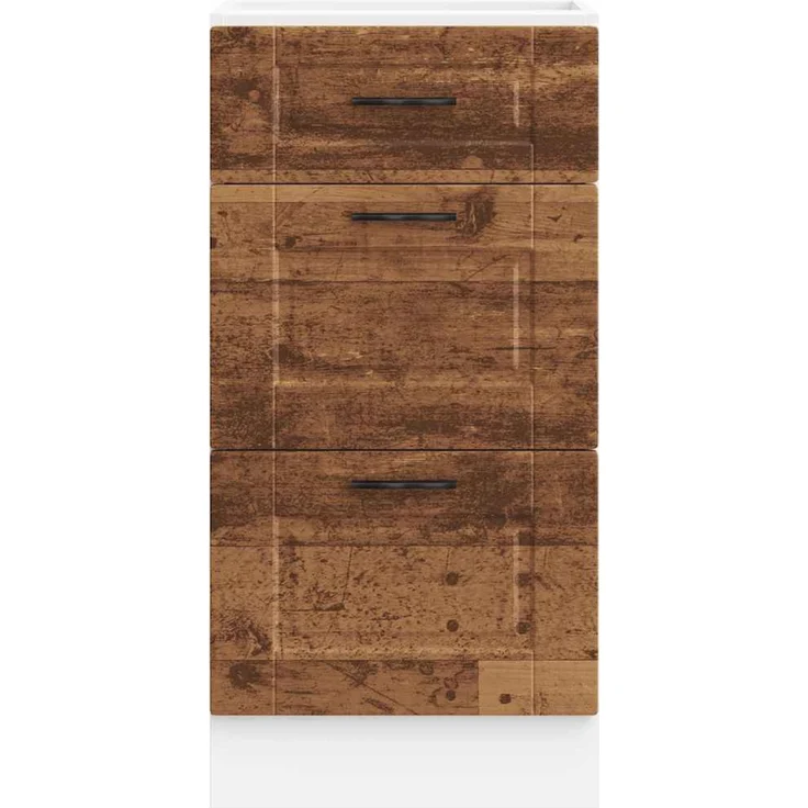 vidaXL Küchenunterschrank Porto Altholz-Optik Holzwerkstoff 854228 – Bild 11