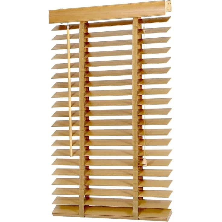 Sekey Holzjalousie 80x130cm, Naturholz – Bild 1