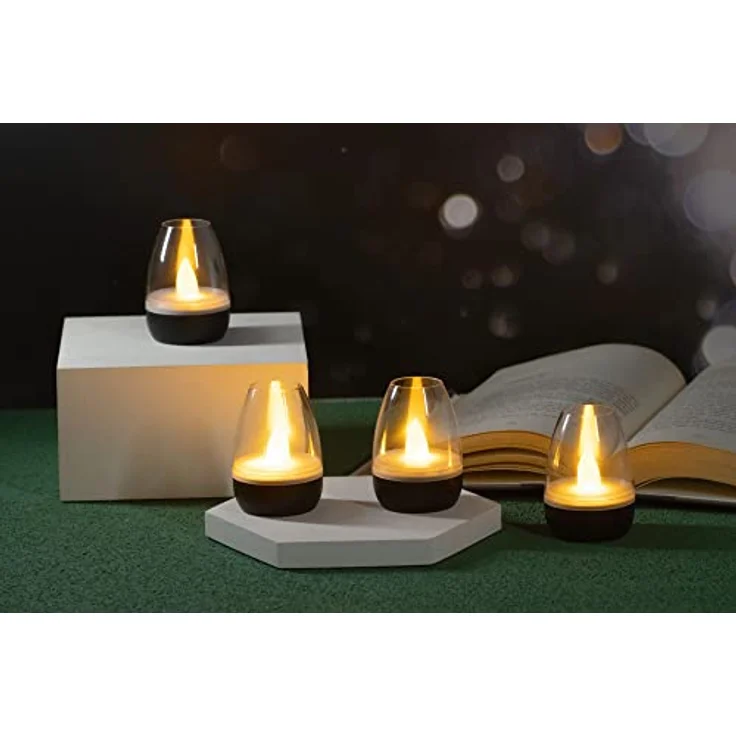 Northpoint LED Dekolicht LED Akku Lounge Lights Kabellos für Innen und Außen RGBW Flackereffekt – Bild 2