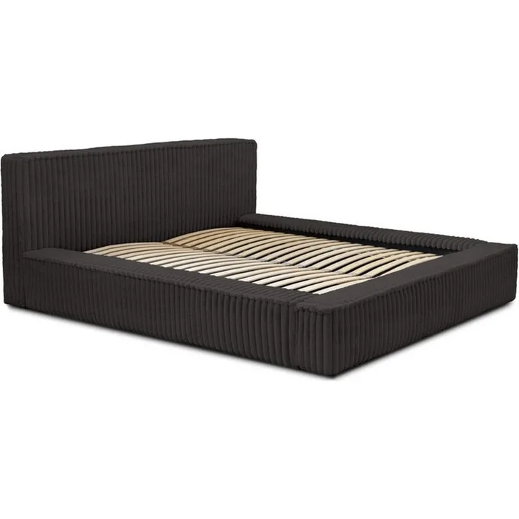 Polsterbett Doppelbett TULSA 180x200cm in Stoff Vito Anthrazit