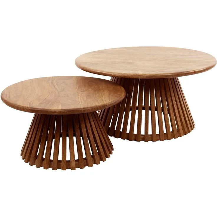 Luxusbetten24 Couchtisch Savira, 2er Set aus Mangoholz
