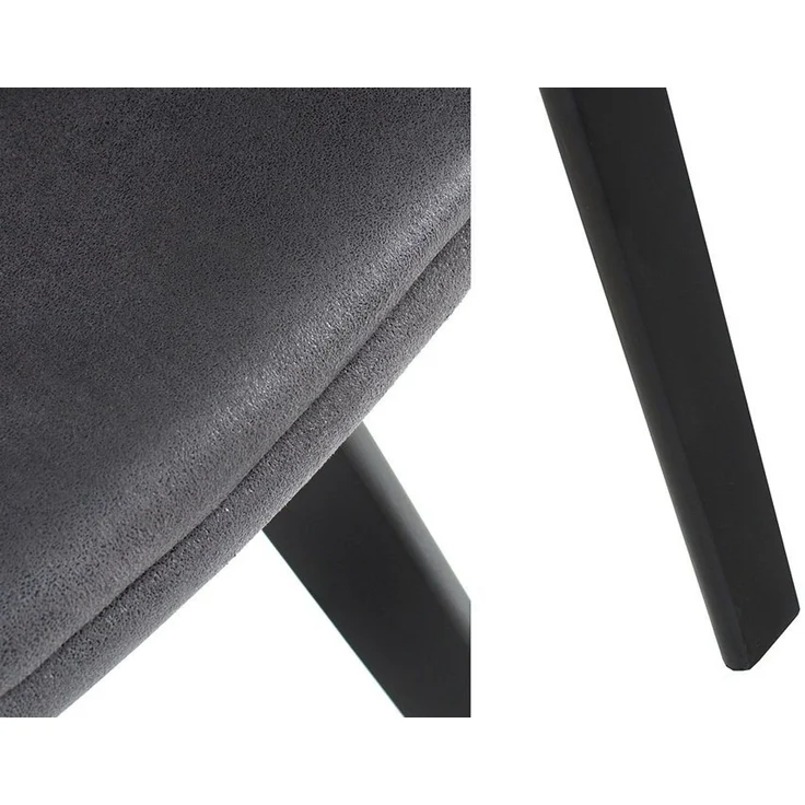 riess-ambiente Polsterstuhl NORDIC STAR antik grau – Microfaser, Massivholz-Beine, mit Armlehne (Einzelartikel, 1 St), Industrial Design mit Sitzkomfort – ideal für Dein Loft-Esszimmer – Bild 2