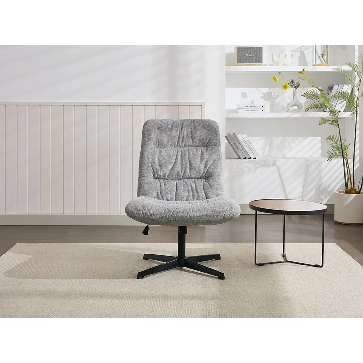 Vente-unique - SELENDO - Sessel mit gerader Rückenlehne - Metall - Grau - 68 x 77 x 104 cm – Bild 9