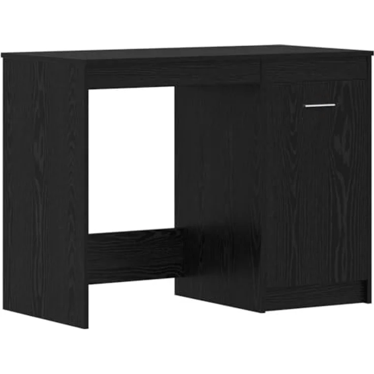 vidaXL Schreibtisch 2 pcs Schwarz Eichen-Optik 140 x 50 x 76 cm 3332543 – Bild 7