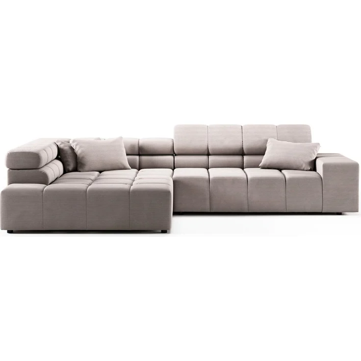 INOSIGN Ecksofa Ancona incl. Kopfteilverstellung, Zierkissen Breite 319cm, L-Form, wahlweise motorische Sitztiefenverstellung, auch in Cord + Easy Care – Bild 2