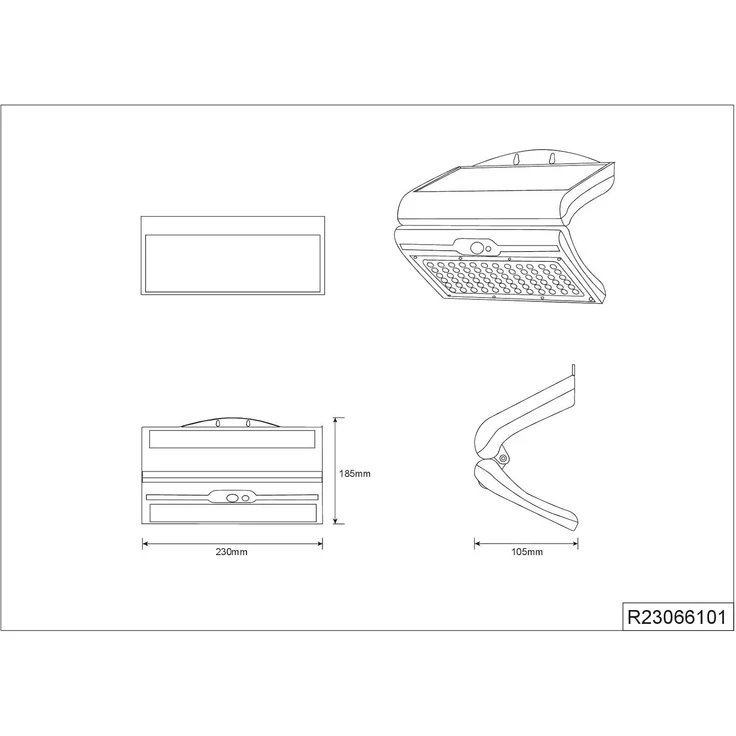 Solar Wandleuchte MACAPA mit Bewegungsmelder & dezentem Dauerlicht – Bild 16