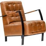 Sessel Echtleder 64x76x83 cognac IRON LABEL #13