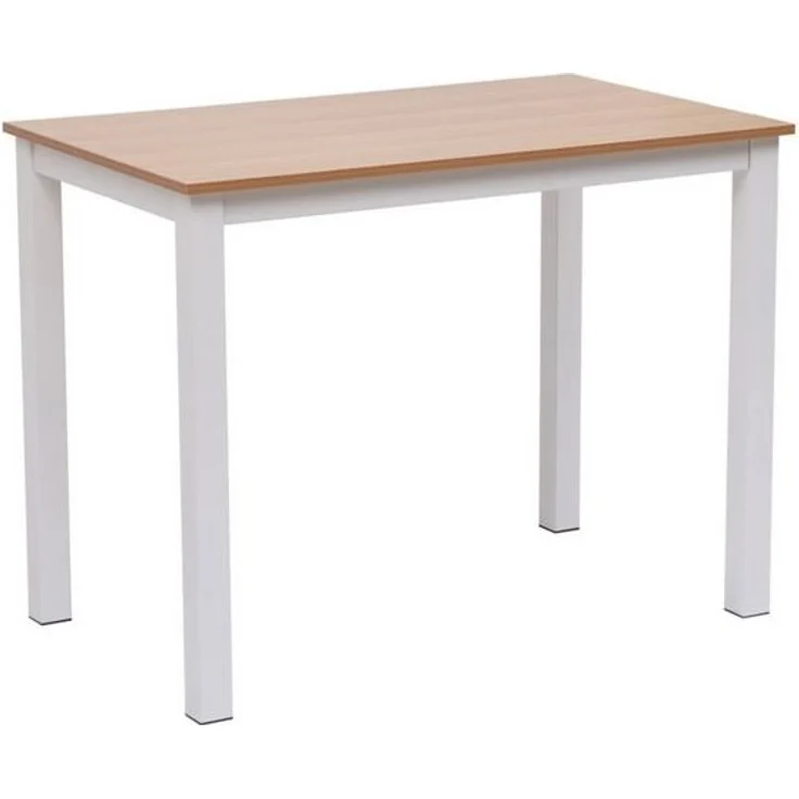 HappyHome Computertisch Arbeitstisch BürotischComputertisch Esstisch Tisch Bürotisch Holz weiß – Bild 4