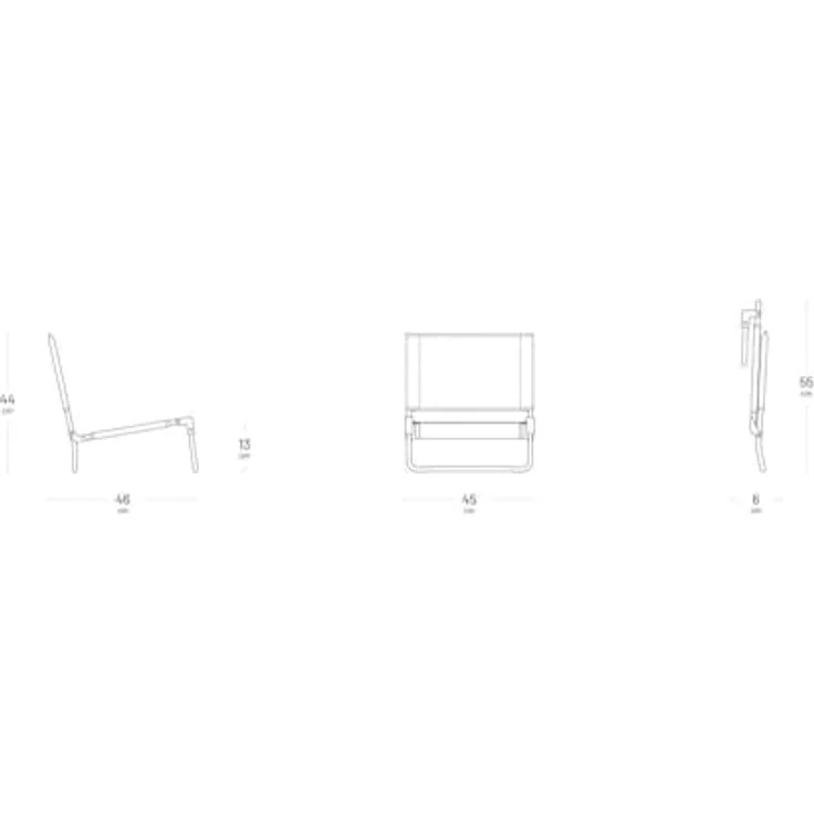 Lafuma Mobilier CB niedriger Klappstuhl, Aluminium, Océan II, Normal – Bild 4