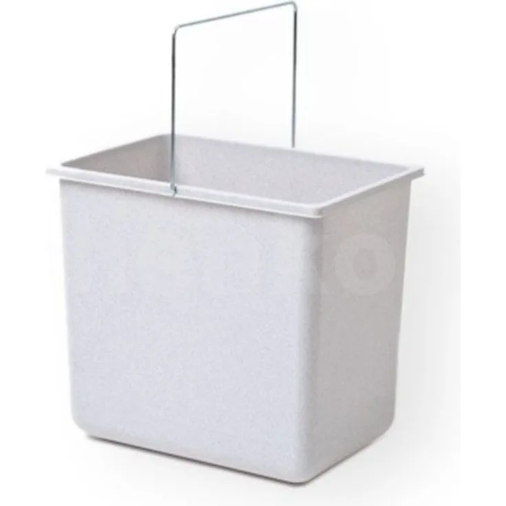Hailo Einbaumülleimer Hailo Inneneimer 1086249 hellgrau 18 L 316 x 226 x 286 mm mit Henkel