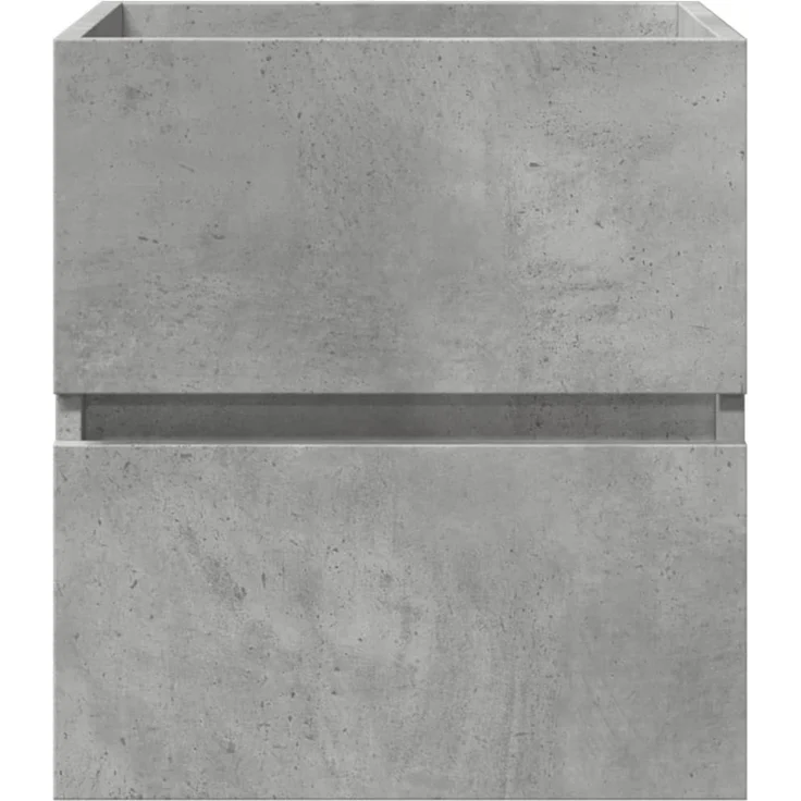 Waschbeckenunterschrank, Badschrank, Unterschrank Betongrau 41x38,5x45 cm Holzwerkstoff j69p – Bild 4