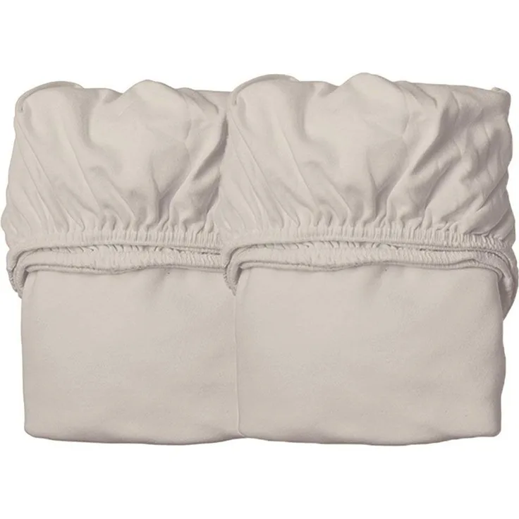 Leander Spannbettlaken für das Classic Juniorbett, 2 Stk, beige