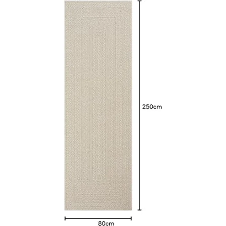 the carpet Outdoorteppich Kansas, rechteckig, Höhe: 10 mm, moderner robuster In und Outdoor Teppich Jute Look – Bild 3