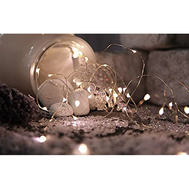 LED-Lichterkette Dew Drop von Star Trading, 46 LEDs neutralweiß – Bild 1