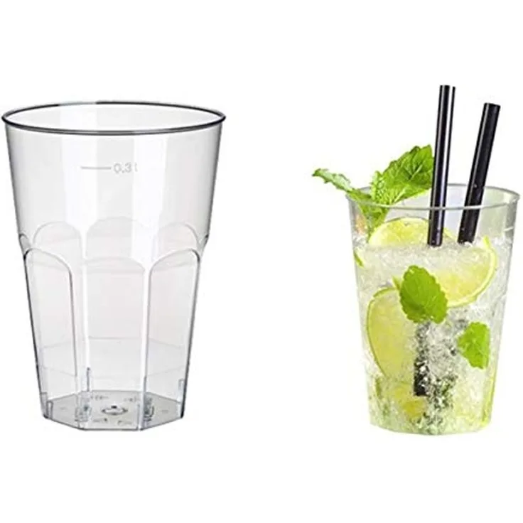 20 Gläser für Caipirinha, PS 0,3 l Ø 8 cm · 11 cm glasklar