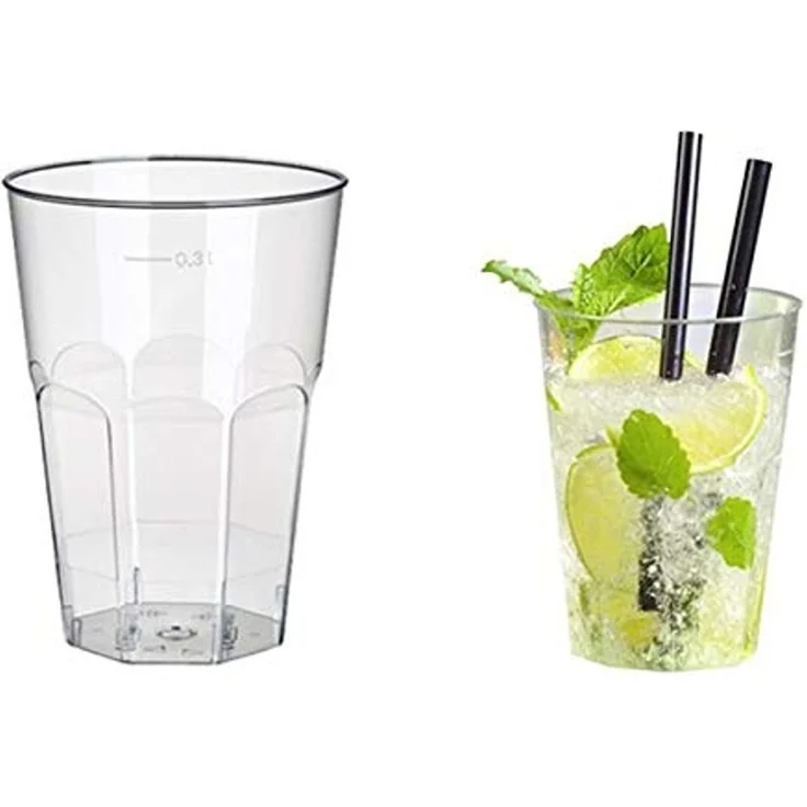 20 Gläser für Caipirinha, PS 0,3 l Ø 8 cm · 11 cm glasklar
