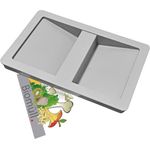 Hailo Deckel 1068589 mit Aufkleber Biomüll für Inneneimer hellgrau