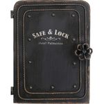 Kare Design Schlüsselkasten Safe, Schwarz, Schrank, Vintage Safe, mit 6 Haken, Stahl, klein, 31x24x13 cm (H/B/T)