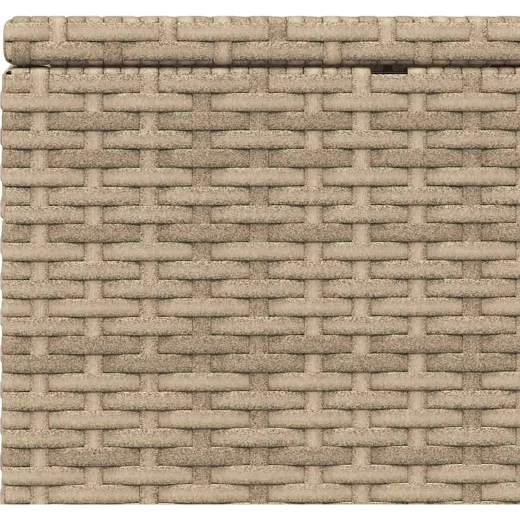 vidaXL Sonnenliege mit schwebender Auflage Beige Poly Rattan 4104206 – Bild 10