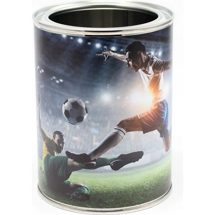 nikima Aufbewahrungsbox Fußball Stifteköcher, inkl. 12 Dreikant Buntstiften – Bild 5