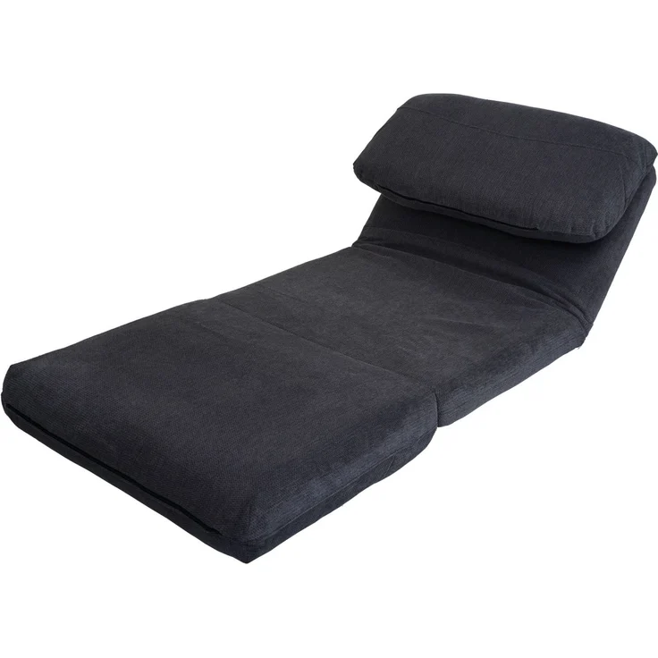 Schlafsessel HWC-E68, Schlafsofa Funktionssessel Klappsessel Relaxsessel, Stoff/Textil ~ dunkelgrau – Bild 8