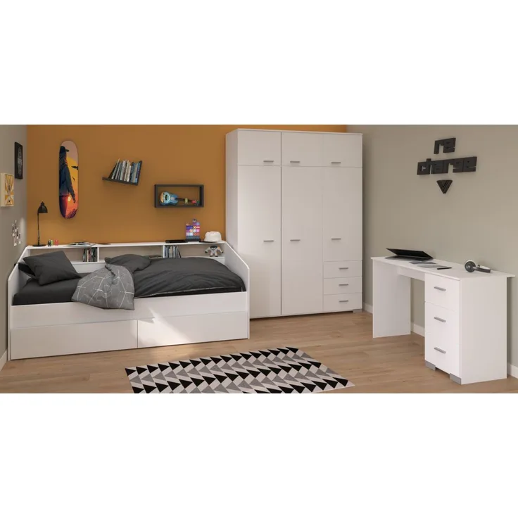 Parisot Kinderzimmer und Jugendzimmer Sleep in weiß Set 3-tlg.