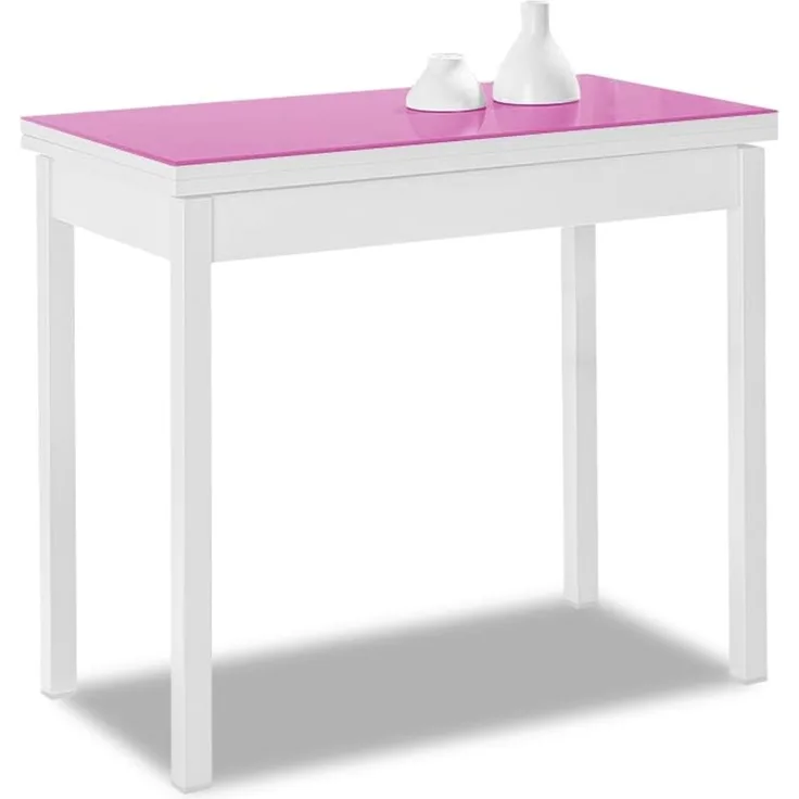 ASTIMESA Buchtyp Küchentisch, Fuchsie, 80 x 40 cm bis 80 x 80 cm