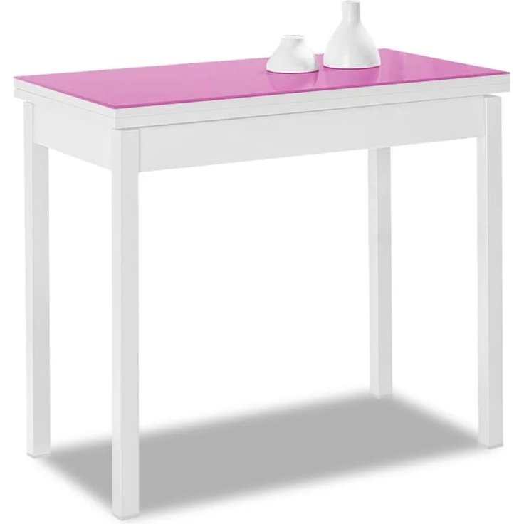 ASTIMESA Buchtyp Küchentisch, Fuchsie, 80 x 40 cm bis 80 x 80 cm