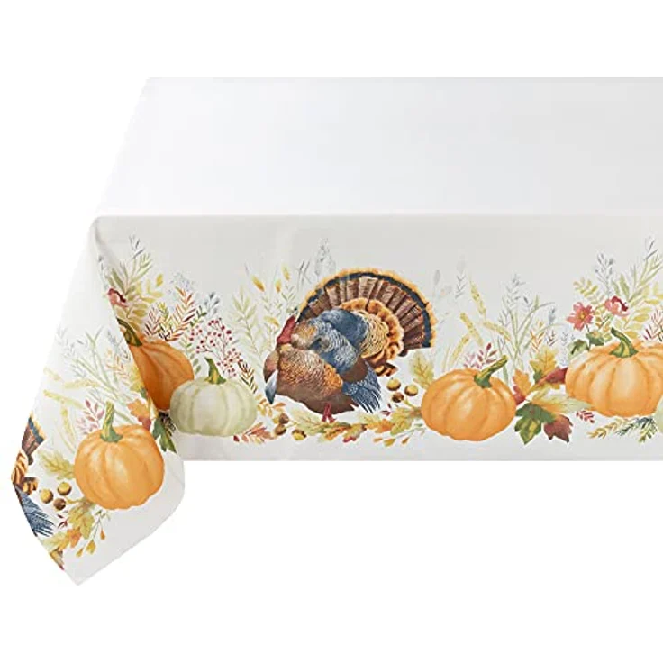 Benson Mills Bedruckte Tischdecke für Erntedankfest, Ernte- und Herbstmotiv, rechteckig, 152,4x304,8 cm – Bild 4