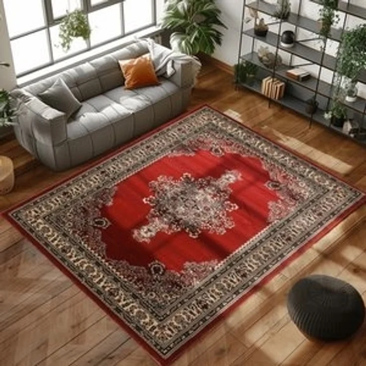 Carpettex Orientteppich Orientalisch Design, Rechteckig, Höhe: 12 mm, Orinet Teppich Webteppich orientalischen Mustern Teppich Wohnzimmer – Bild 6