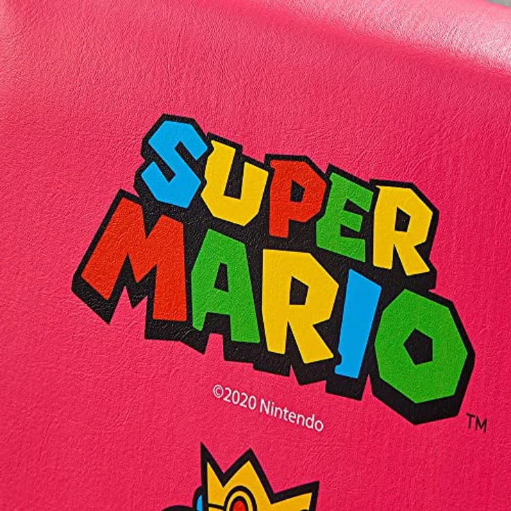 X Rocker Super Mario All-Star - Peach, Gaming Stuhl, Rosa, Faltbares Design, Komfortable Polsterung für langes Sitzen – Bild 7