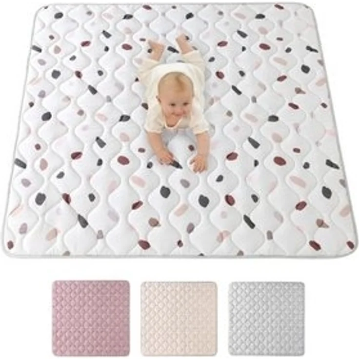 Krabbeldecke für Baby 1,27m, Krabbelmatte, Spielmatte mit Rutschfester Unterseite, Hakuna Matte – Bild 6