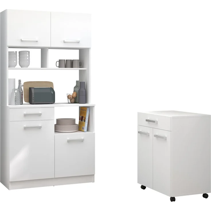 Buffet - Schrank von Parisot - Uno 2 in Weiß – Bild 3