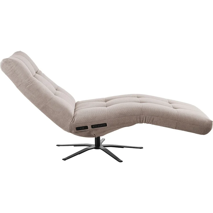 KAWOLA Relaxliege LETICIA motorisch Feincord beige 115 x 156 x 82 cm – Bild 4