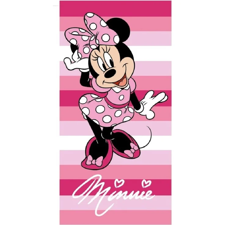 Disney Minnie Mouse Baumwollhandtuch Badehandtuch Strandtuch 70x140 cm aus Baumwolle