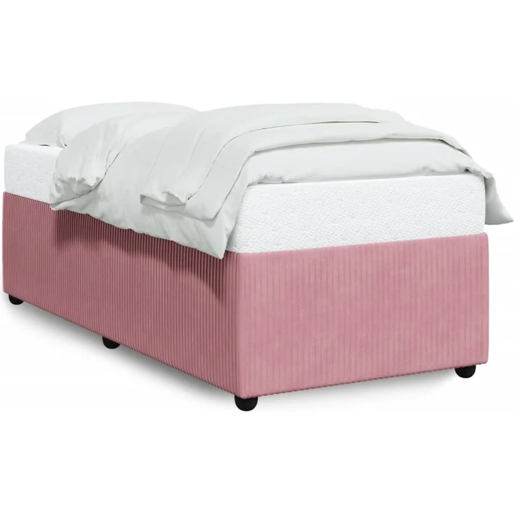 vidaXL Bettgestell Rosa 90x190 cm Samt 3284981 – Bild 2