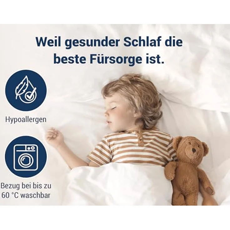 Betten-ABC - Matratze für Kinder & Jugendliche - 100x200 cm - Spezieller Härtegrad & Oeko-TEX-Zertifiziert - Optimale Hygiene Dank abnehmbarem & waschbarem Polyester-Bezug - Lieferung per Paket – Bild 6