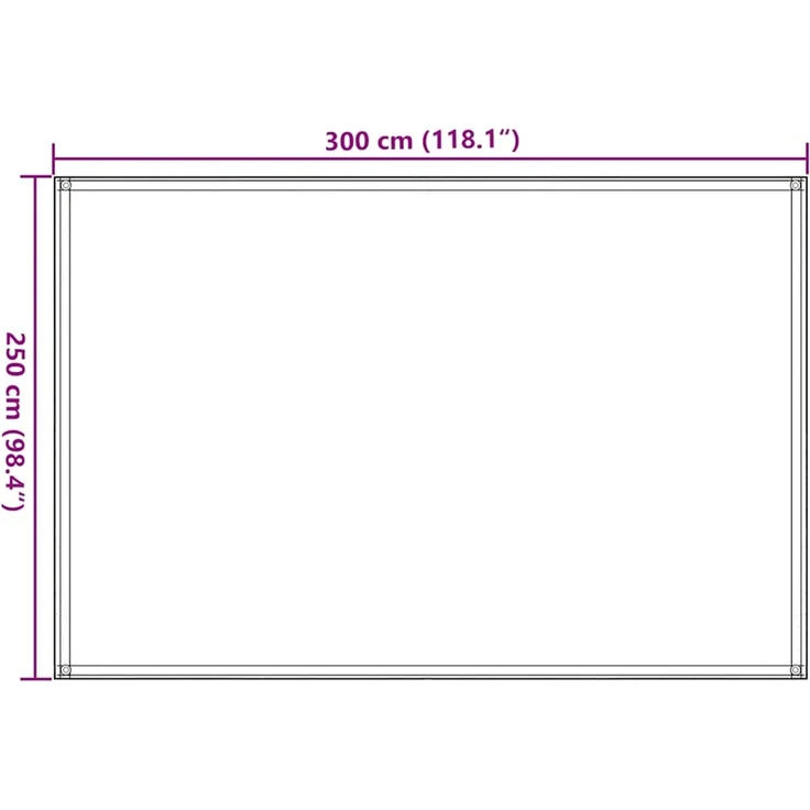 vidaXL Zeltteppich 250x300 cm Braun 310801 – Bild 6