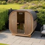 HOME DELUXE Outdoor Sauna CUBE L - 194 x 180 cm für 4 Personen