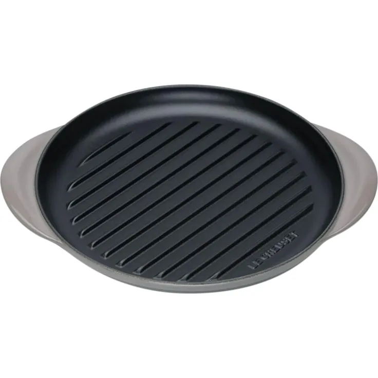 Le Creuset Grillplatte Rund 25cm, Flint