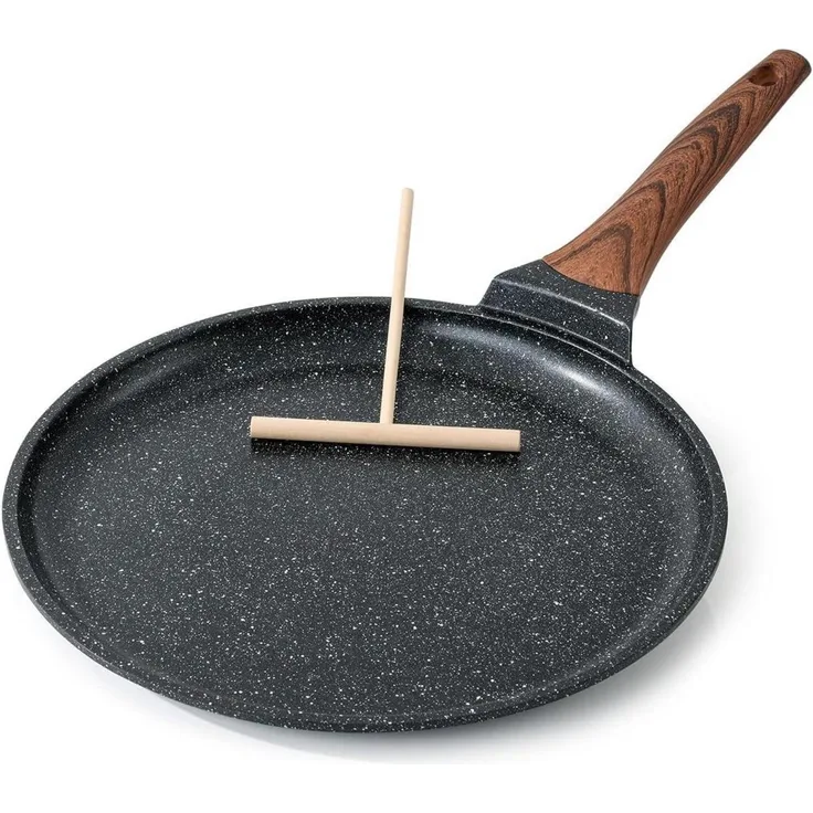 30cm Crêpepfanne Antihaft Granitbeschichtung für Herd Induktion PFOA-frei