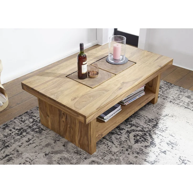 Couchtisch Sheesham 118x70x45 gebeizt TURIN #17 – Bild 2