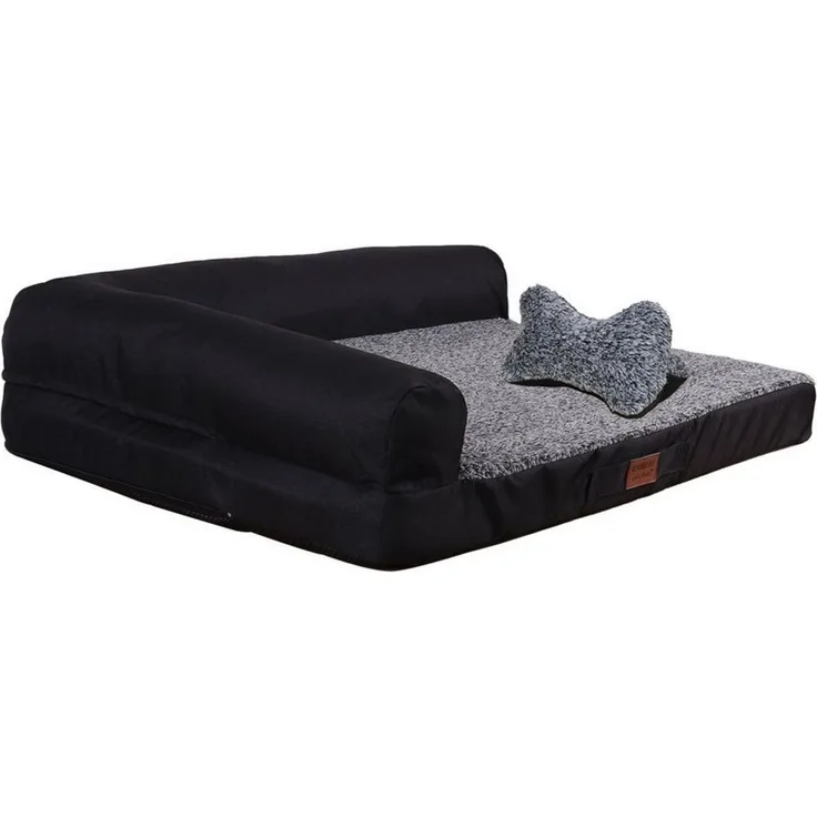 M-Diamant Tierbett Hundebett Waschbares orthopädisches Haustierbett Hunde Katzen, Plüsch, Rutschfest & atmungsaktiv