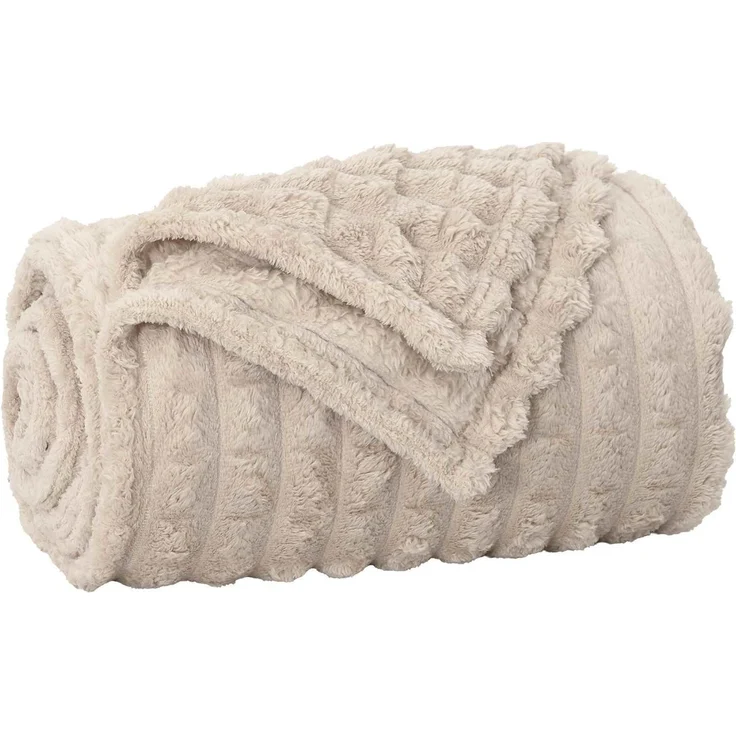 vidaXL Wohndecken 6 Stk. Beige 240 x 220 cm 8.76 Fleece 42016867 – Bild 4