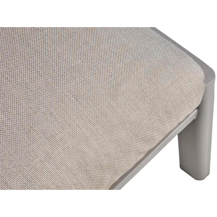 Gartenhocker Slide aus Aluminium mit Kissen, modern, Taupe Beige, Outdoor geeignet – Bild 3