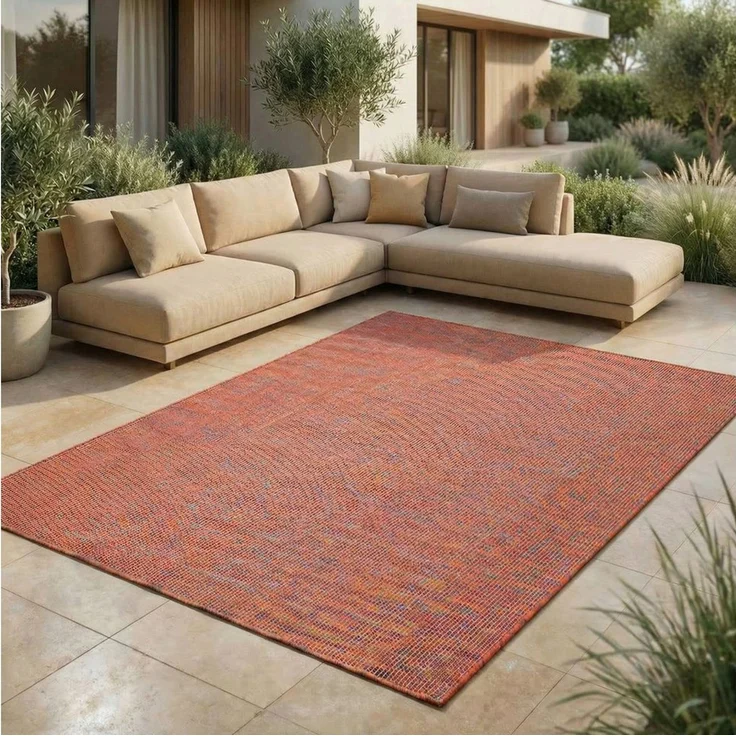 Jimri Outdoorteppich Key West, Rechteckig, Outdoor Teppich Balkonteppich Terassenteppich – Bild 1