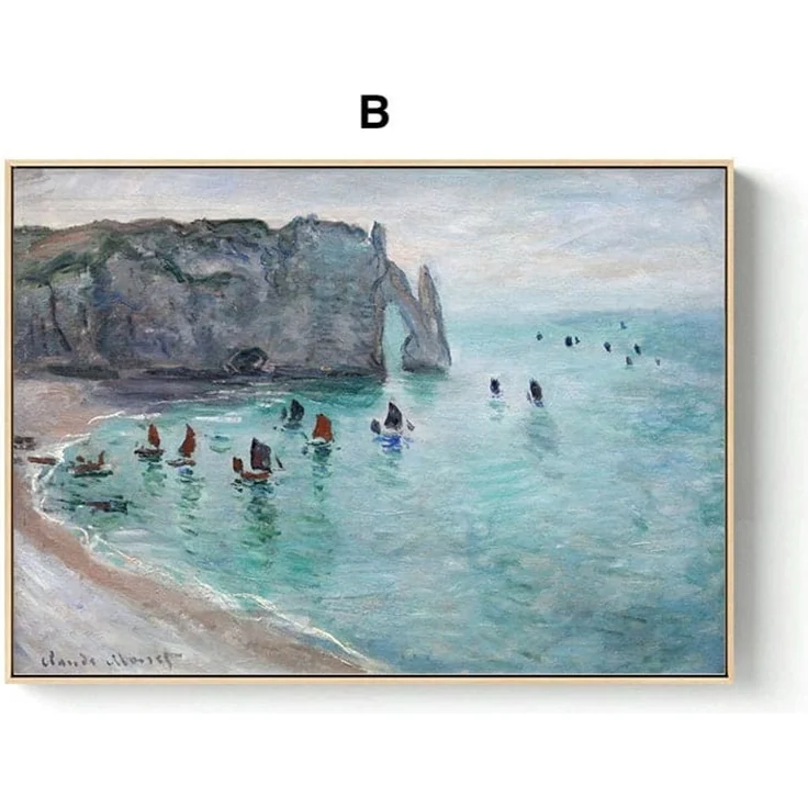 Poster Vintage Claude Monet · Deko Print ohne Rahmen - 55x40 cm / G – Bild 3