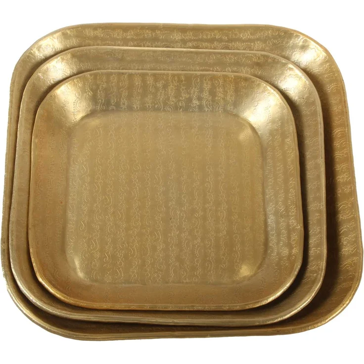 Orientalisches Tablett Prisma Gold 3 er Set – Bild 2