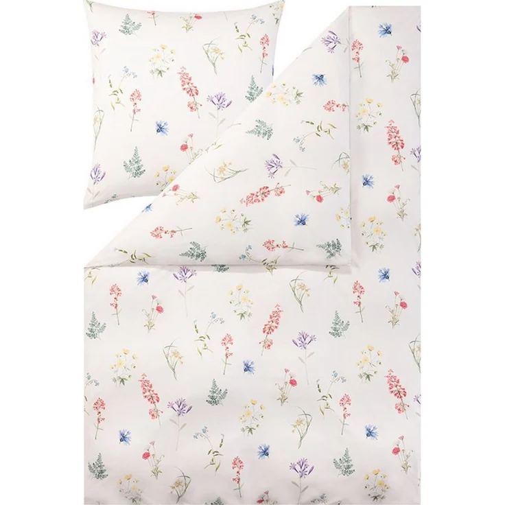 Estella Interlock Jersey Bettwäsche Verna 6302-985 Blumenwiese 135x200 – Bild 1
