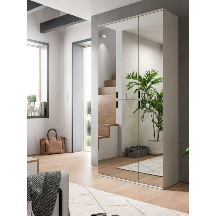 Garderobenschrank mit Spiegel Line-Up in kaschmir 91x193 cm – Bild 4